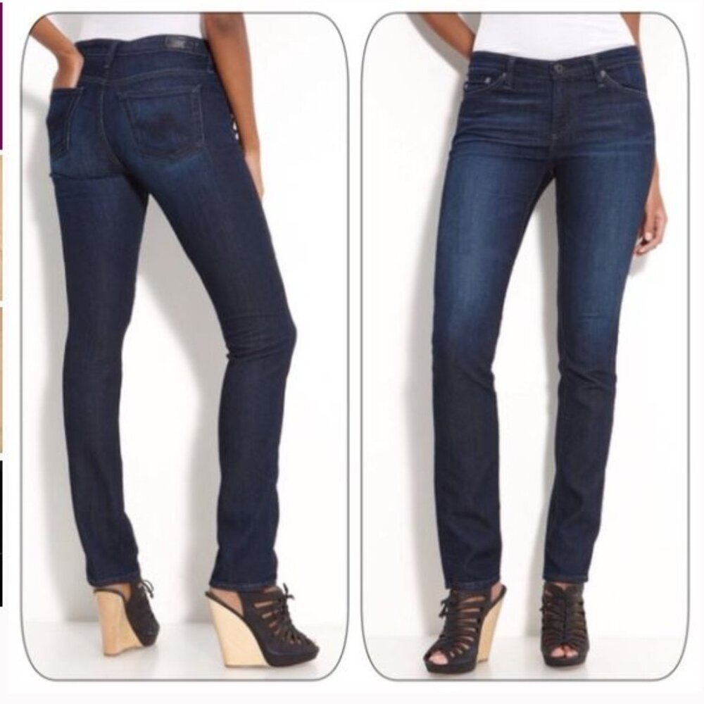 AG AdrianO Goldschmied The Premier Skinny Straight Jean Size 28x25 - Picture 9 of 9